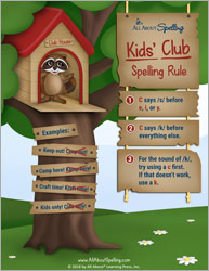 Kids' Club Rule for Spelling