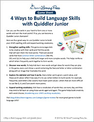 Build Language Skills with Quiddler Junior