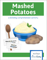 Mashed Potatoes Listening Comprehension Game