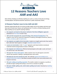 12 Reasons Teachers Love AAR and AAS