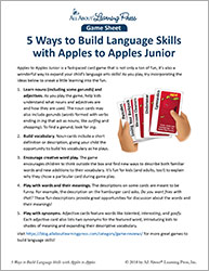 Build Language Skills with Apples to Apples