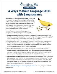 Build Language Skills with Bananagrams