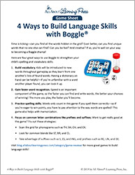 Build Language Skills with Boggle